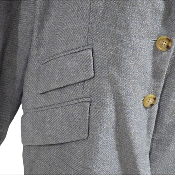 Ralph Lauren Women's Light Blue Silk Linen Blend Blazer Plus Size 20W - Picture 8 of 11